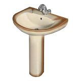 Купить раковина на пьедестале комфорт коричневый, киров(rosa). в Иваново магазин сантехники Суперстрой