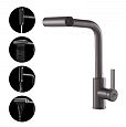Купить смеситель для кухни a56131-17 с вытяжной лейкой, 4 режима в Иваново магазин сантехники Суперстрой