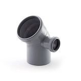 Купить отвод пвх 110*50*45 правый, россия. в Иваново магазин сантехники Суперстрой