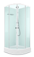Купить душевая кабина domani spa eko 99 без крыши, 90*90 нп см-белая задняя стенка в Иваново магазин сантехники Суперстрой