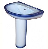 Купить раковина на пьедестале элеганс синяя, киров(rosa). в Иваново магазин сантехники Суперстрой