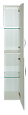 Купить пенал подвесной жасмин - 30 белый универсальный прав.,misty. в Иваново магазин сантехники Суперстрой