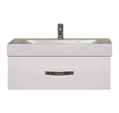 Купить тумба подвесная виктория -110  с 1ящ. белая эмаль, misty. в Иваново магазин сантехники Суперстрой