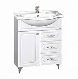 Купить тумба александра 75, белый металлик , misty в Иваново магазин сантехники Суперстрой