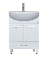 Купить тумба уют-60 1ящ. белая + раковина уют rosa, misty. в Иваново магазин сантехники Суперстрой