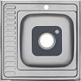 Купить мойка накладная 60*60 (0,8мм) левая, melana. в Иваново магазин сантехники Суперстрой
