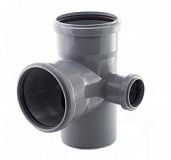 Купить крестовина пвх 110 * 50 правая, россия. в Иваново магазин сантехники Суперстрой