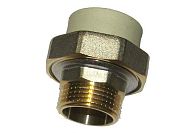 Купить муфта п/п американка 20*1/2 нар рез серая, spk. в Иваново магазин сантехники Суперстрой