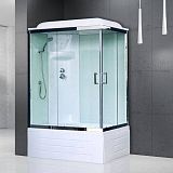 Купить душевая кабина royal rb 8120bp6-wt-ch(120*80)l,вп пс,белая задняя стенка в Иваново магазин сантехники Суперстрой