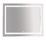 Купить 2 неон - зеркало led 1000х800 сенсор на зеркале (двойная подсветка), misty в Иваново магазин сантехники Суперстрой