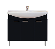 Купить тумба джулия -105  черная,misty. в Иваново магазин сантехники Суперстрой