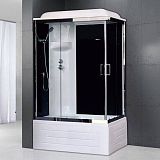 Купить душевая кабина royal rb 8100bp6-bt-ch(100*80)l,вп пс,черная задняя стенка в Иваново магазин сантехники Суперстрой