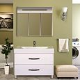 Купить тумба виктория -110  2 ящ. белая эмаль,misty. в Иваново магазин сантехники Суперстрой