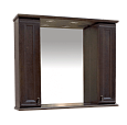 Купить зеркало-шкаф рим -105,с 2-мя шкаф,орех, misty. в Иваново магазин сантехники Суперстрой