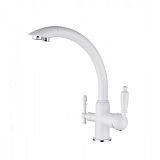 Купить смеситель для кухни под фильтр  vincent 31244-10 white,kaiser в Иваново магазин сантехники Суперстрой