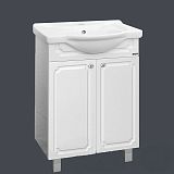 Купить тумба прямая александра - 55 белый металлик, misty(прямая) в Иваново магазин сантехники Суперстрой