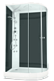 Купить душевая кабина domani delight 128 120*80 l нп cм черные задние стенки, электрика, гидромассаж в Иваново магазин сантехники Суперстрой