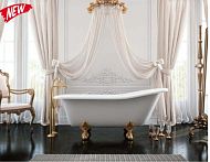 Купить ванна из литьевого мрамора царская 150*73 эстет(россия) в Иваново магазин сантехники Суперстрой