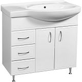 Купить тумба концепт-80l,3ящика+раковина коралл-82,stella polar. в Иваново магазин сантехники Суперстрой