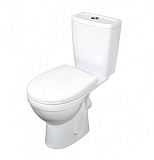 Купить компакт-унитаз рио люкс белый микролифт, rosa. в Иваново магазин сантехники Суперстрой