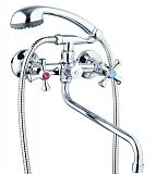 Купить смеситель для ванны с душем qmt-а827, g-lauf. в Иваново магазин сантехники Суперстрой