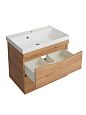 Купить тумба урсула-70 подвесная ,2ящика,люкс рустик соломенный +раковина стандарт-70,stella polar. в Иваново магазин сантехники Суперстрой