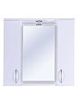 Купить зеркальный шкаф вольга-80, 2 дв., белый sanstar в Иваново магазин сантехники Суперстрой