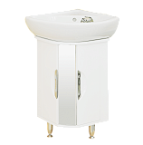 Купить тумба угловая  элегия 45 + раковина,misty. в Иваново магазин сантехники Суперстрой