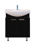 Купить тумба джулия - 75  черная,misty. в Иваново магазин сантехники Суперстрой