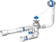 Купить обвязка е255 д/ванны с гибкой трубой,ани. в Иваново магазин сантехники Суперстрой