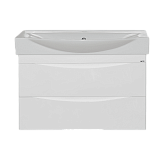 Купить тумба элвис-105 подвесная 2 ящ, белая + раковина элвис, misty. в Иваново магазин сантехники Суперстрой