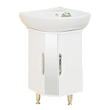 Купить тумба элегия угловая 45+раковина, мисти. в Иваново магазин сантехники Суперстрой