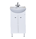 Купить тумба соло-40 прямая белая + раковина "mango" sanita, misty. в Иваново магазин сантехники Суперстрой