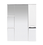 Купить зеркало-шкаф жасмин - 75 прав. (свет) белая эмаль,misty. в Иваново магазин сантехники Суперстрой