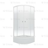 Купить душевой угол лайт в 100*100,сп,градиент,бел, тритон. в Иваново магазин сантехники Суперстрой