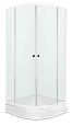 Купить душевой угол domani spa fit 88 нп см(поддон,сифон, ограждение) в Иваново магазин сантехники Суперстрой
