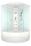 Купить душевая кабина domani spa vitality high 120*120 вп пс белая задняя стенка,электрика , гидромассаж в Иваново магазин сантехники Суперстрой