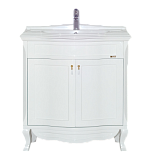 Купить тумба дайна - 85 прямая белая, misty. в Иваново магазин сантехники Суперстрой