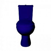 Купить компакт-унитаз ирида синий стандарт, горизонтальный вып , ст.оскол. в Иваново магазин сантехники Суперстрой