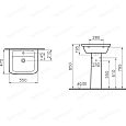 Купить раковина на пьедестале form 300 (9602в003-7650), белый, vitra. в Иваново магазин сантехники Суперстрой
