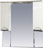 Купить зеркало-шкаф жасмин-105 белое, свет misty. в Иваново магазин сантехники Суперстрой