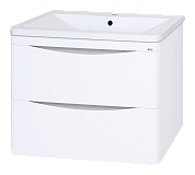 Купить тумба атлантик-60 подвесная 2 ящ. бел + рак.атлантик, misty. в Иваново магазин сантехники Суперстрой