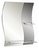 Купить зеркало баунти 540х740 мм 2 полки, гк серебряные зеркала. в Иваново магазин сантехники Суперстрой