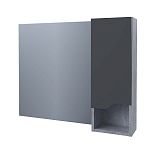 Купить зеркало-шкаф абигель-80 ,серый/цемент,stella polar. в Иваново магазин сантехники Суперстрой