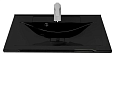 Купить тумба калипсо-90 подвесная,2ящика,лакобель черный+раковина комфорт-90,stella polar. в Иваново магазин сантехники Суперстрой