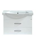Купить тумба монро-75 подвесная 2 ящ.+раковина, мисти. в Иваново магазин сантехники Суперстрой