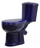 Купить компакт-унитаз дора-антивсплеск синий горизонтальный выпуск, старый оскол. в Иваново магазин сантехники Суперстрой