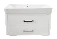 Купить тумба нью-йорк-80 подвесная 2 ящ. +раковина олимпия, misty. в Иваново магазин сантехники Суперстрой