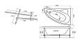 Купить ванна акриловая кайли 1500 * 1000 левая, тритон. в Иваново магазин сантехники Суперстрой