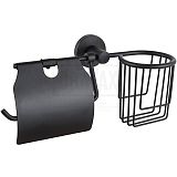 Купить держатель для туалетной бумаги и дезодоранта, черный d242111, d-lin. в Иваново магазин сантехники Суперстрой